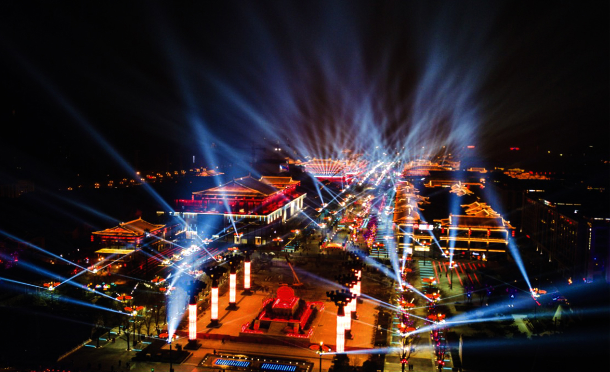 西安曲江整体亮化——大唐不夜城