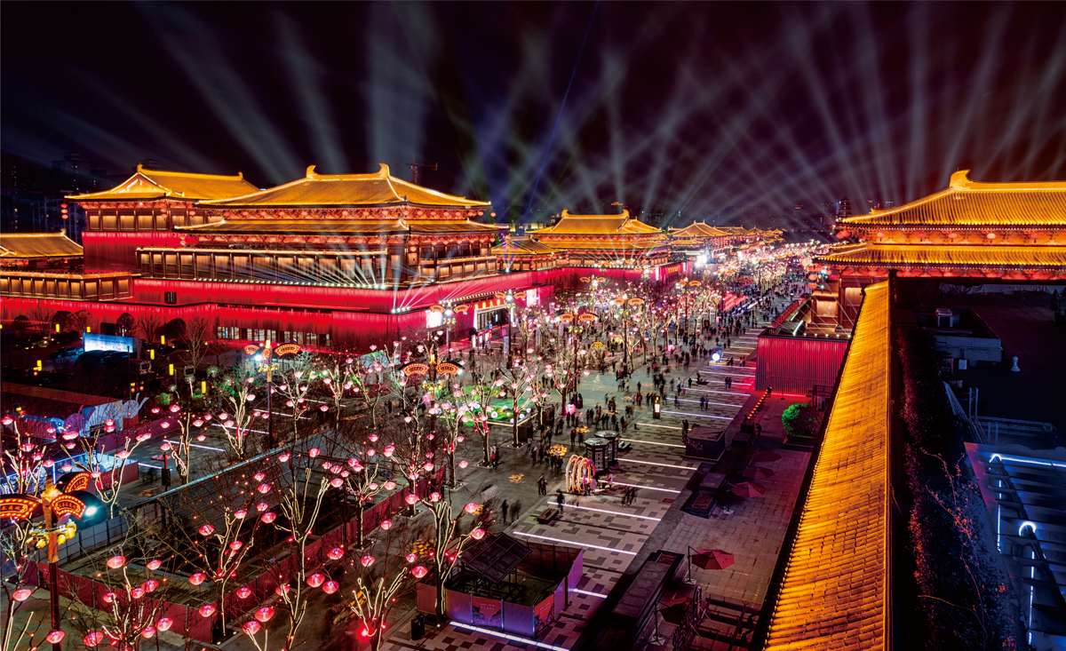 西安曲江整体亮化——大唐不夜城