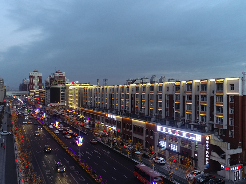 Illumination of Changchun Jilin Road as a whole